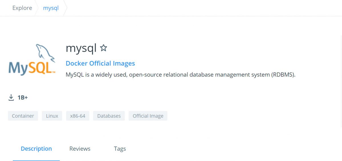 MySQL 官方Docker镜像的使用